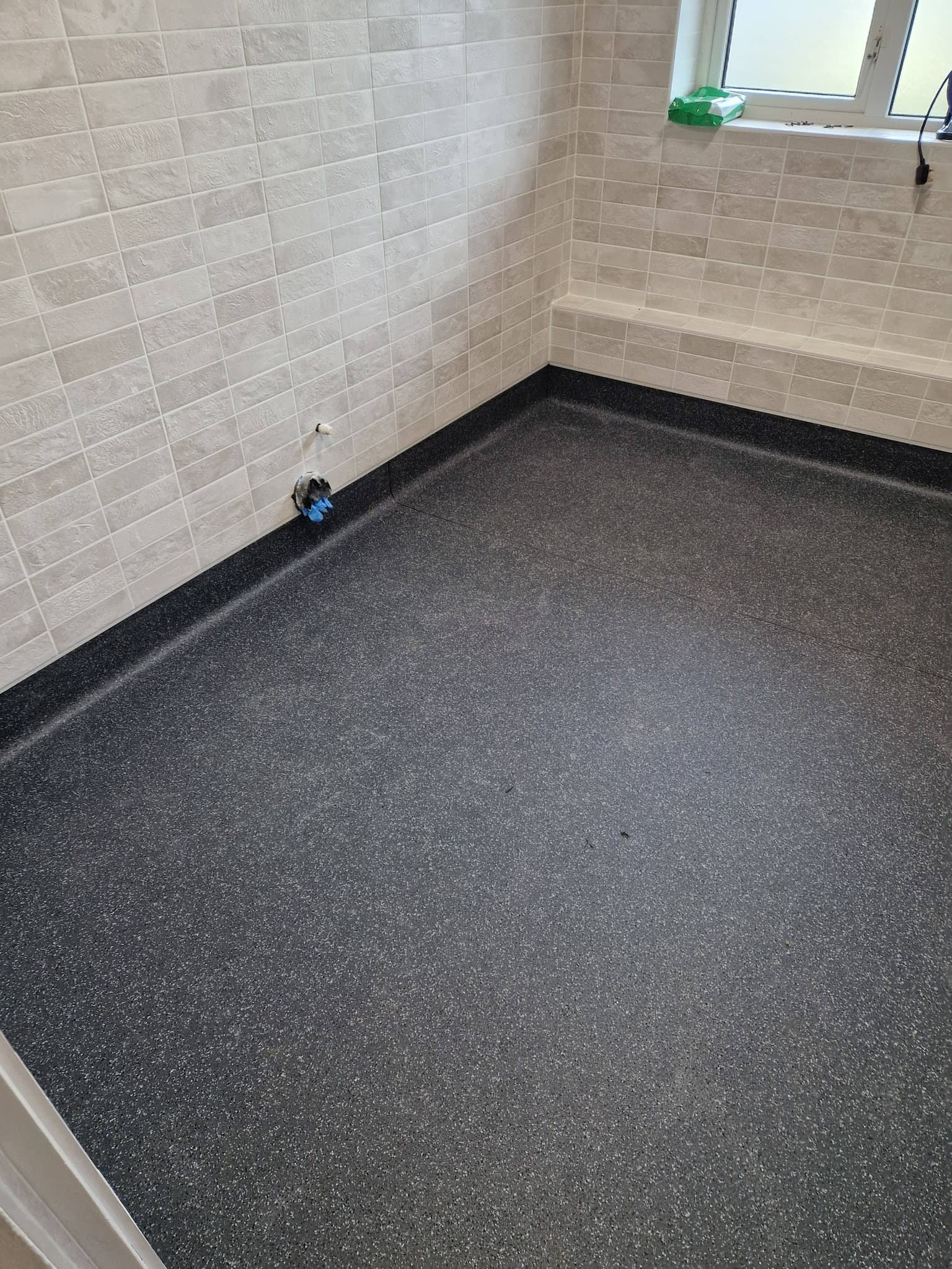 Slip-rated safety flooring finish, Nottingham clinical environment
