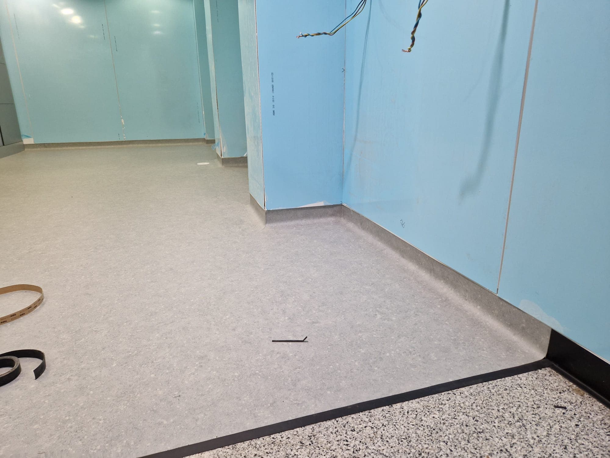Slip-rated safety flooring finish in Derby commercial space